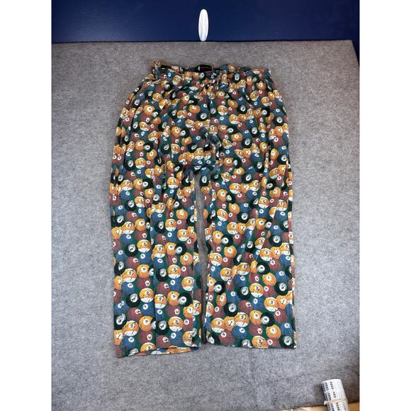 Croft & Barrow Pool Ball Print Pajama Pants Mens XL Multicolor Lounge Sleepwear - Picture 2 of 8